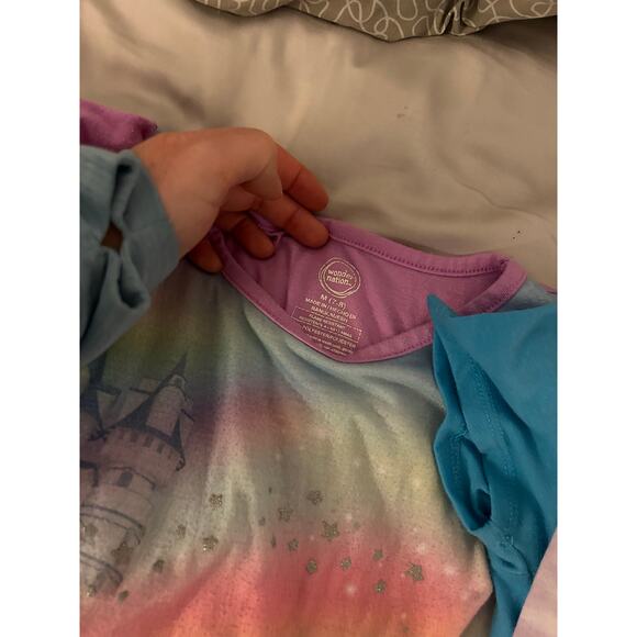 Wonder Nation unicorn nightgown and mermaid Pajama bundle size 7/8 - Picture 3 of 4